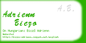 adrienn biczo business card