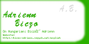 adrienn biczo business card